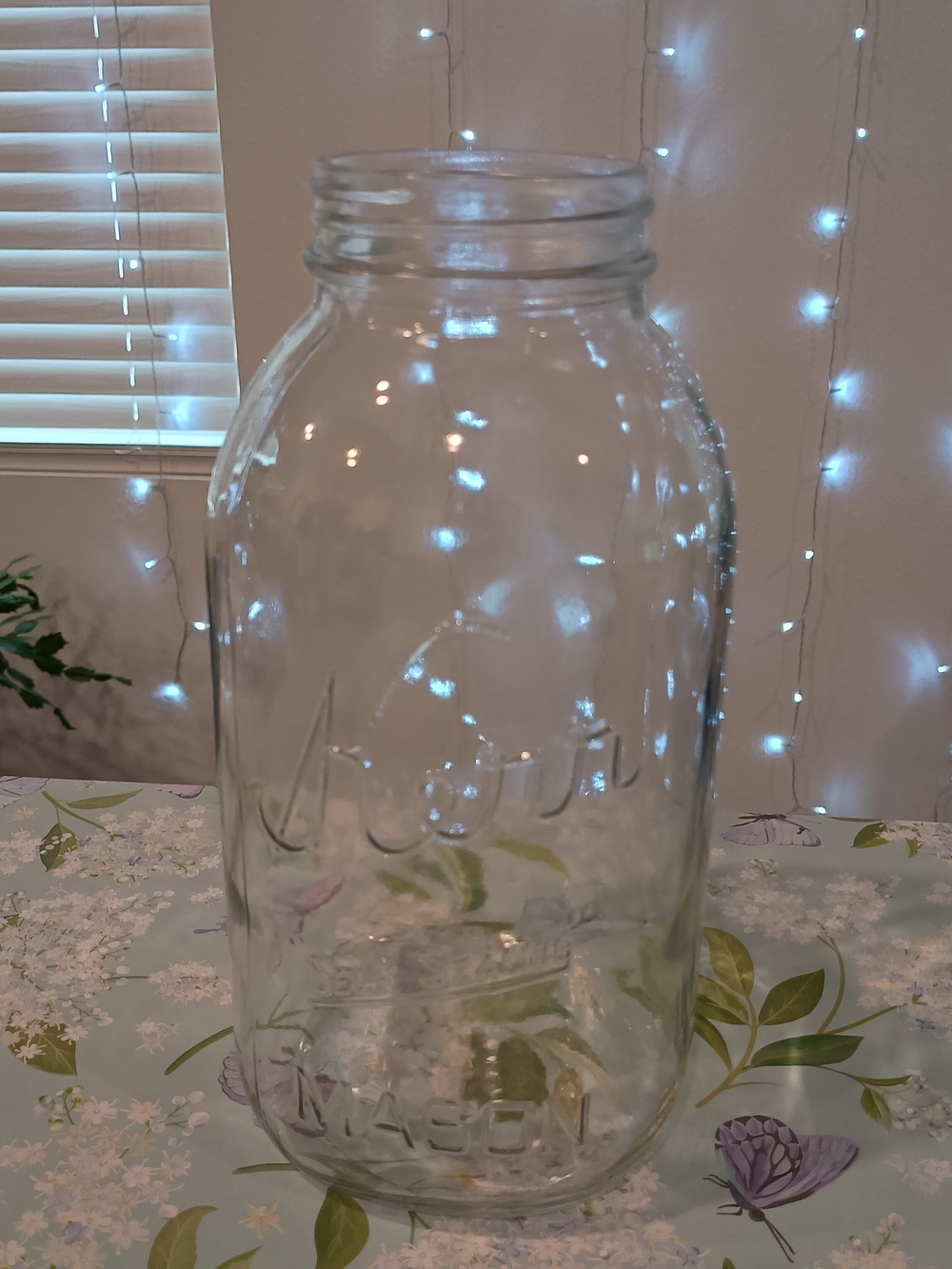 Kerr Mason Jar * 64 Oz * Country Cottage Decor * Canning * Half Gallon * No Lid
